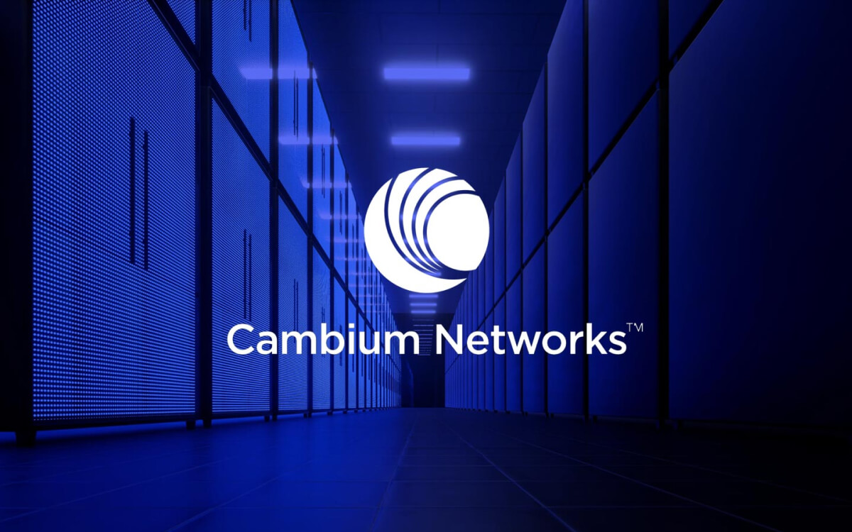 Cambrium Networks' logo on top of colored image